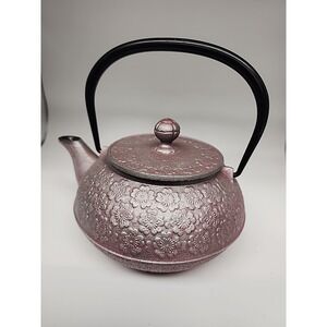 Iron Kettle Nambu Tekki Nanbu Tea Pot Tetsubin Cherry Blossom Black Iwachu